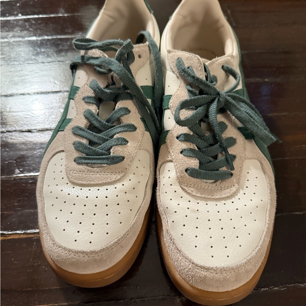 Onitsuka Tiger by Asics White and Green Sneakers